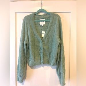 Aerie Cardigan in light green